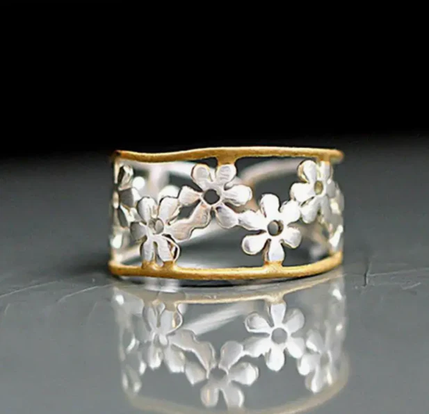 Ekskluzywny Wintageowy Projekt Biżuterii Emmaille Blumenring - Image 2
