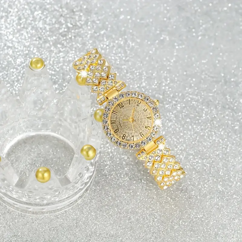 Zestaw zegarka i bransoletki Luxe Radiance | Złoty - Image 3