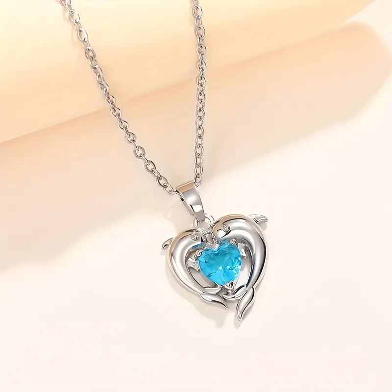 Naszyjnik bliźniaczy Oceanheart | Białe złoto - Image 3