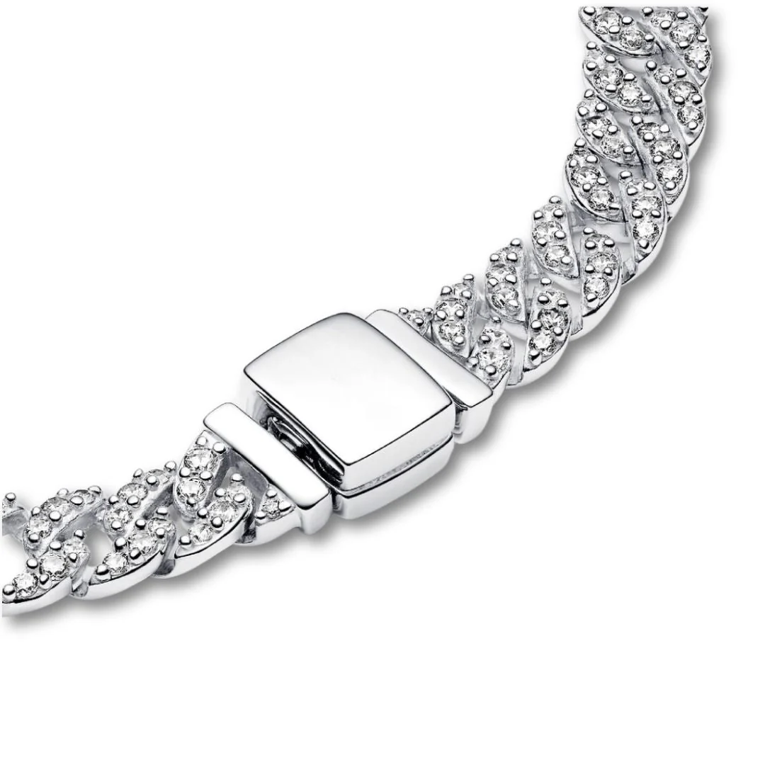 Kubańska bransoleta Pavé | Złoty - Image 7