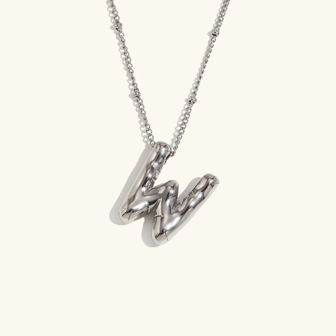 Personalizowany naszyjnik z inicjałem i bąbelkami - Image 56