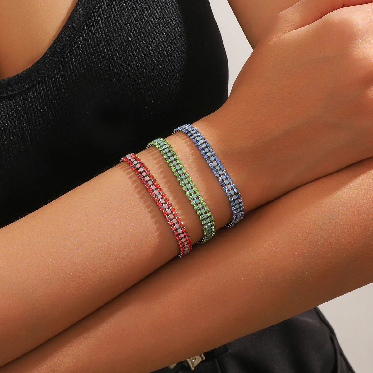 Bransoletka Signature Shine | Białe złoto - Image 3