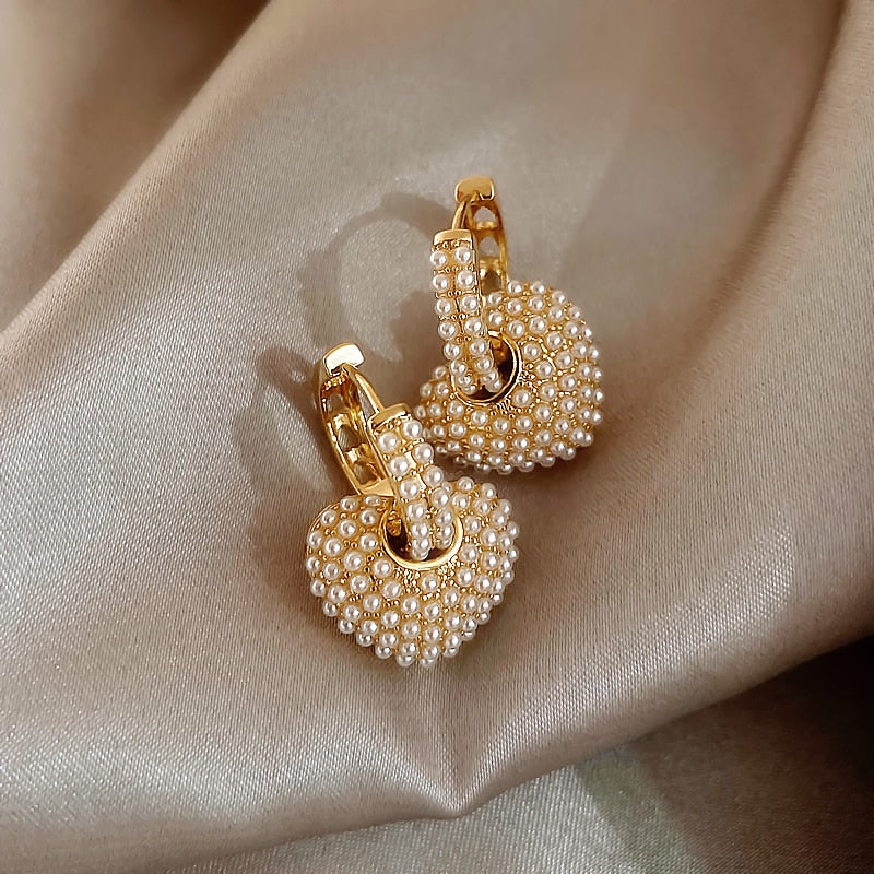 Złote kolczyki Pearl of Love - Image 2